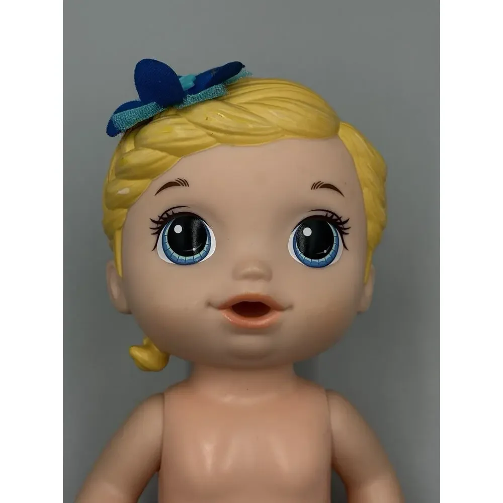 2017 Baby Alive Doll Blonde‎ Hair Blue Eyes Flower